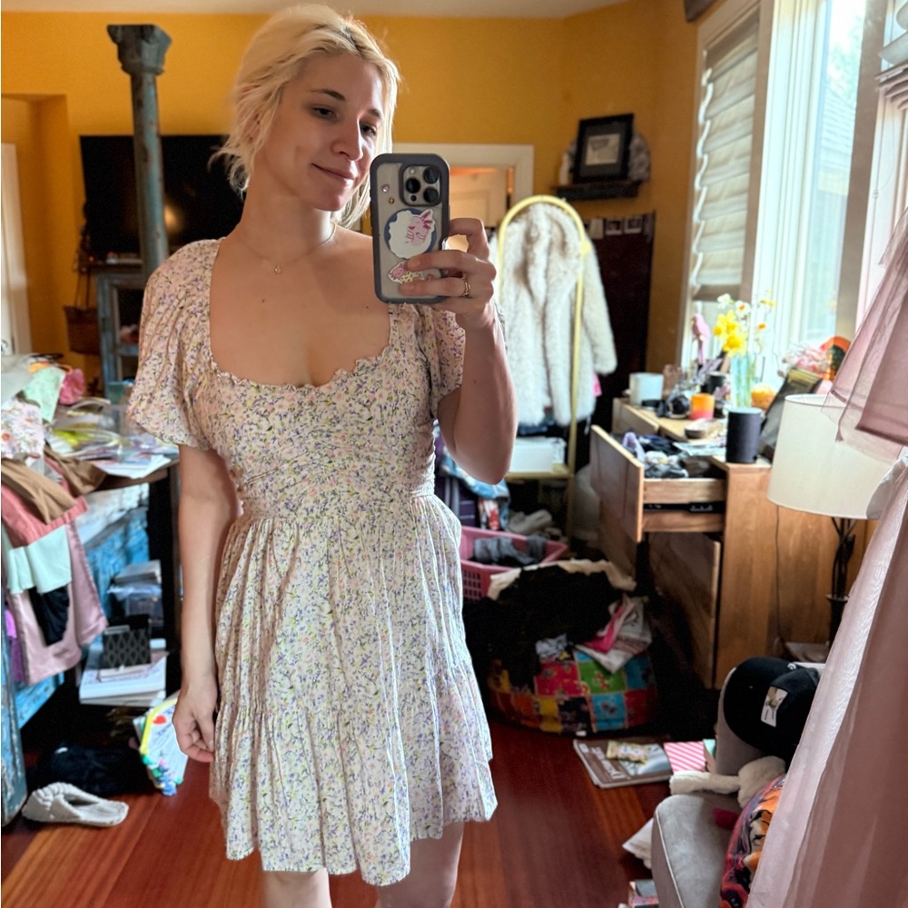 Heartloom Floral Dress with Pastel Hues